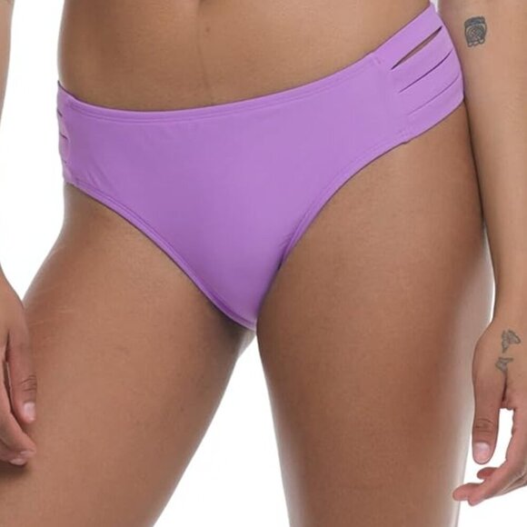 Nuevo Contempo Solid Full Coverage Bikini Bottom, New w Tag, Hygienic Liner, L - Picture 1 of 4